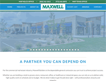 Tablet Screenshot of maxwellbuilders.net